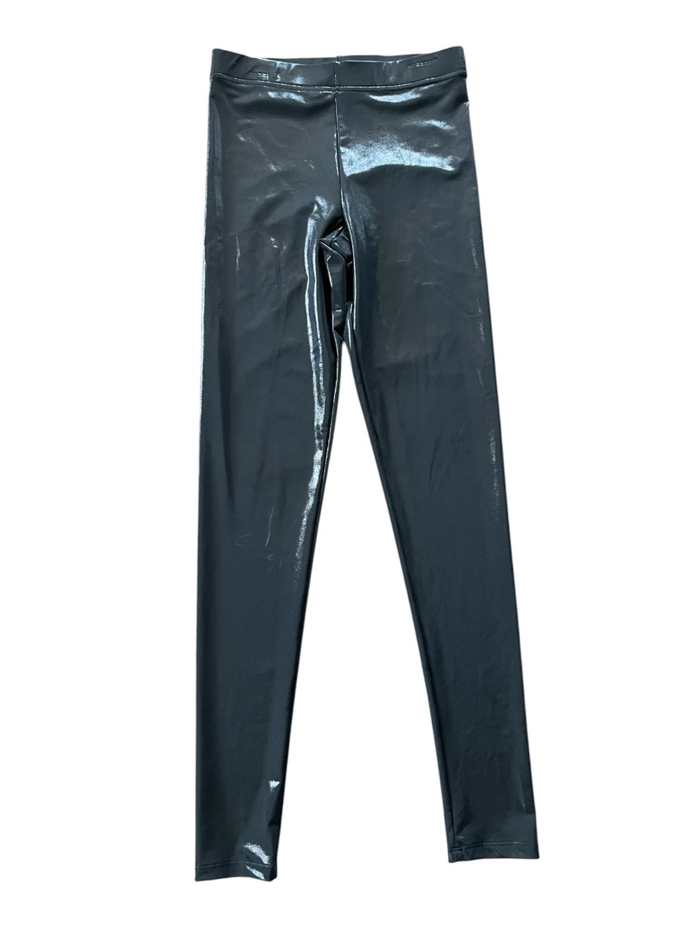 MARC CAIN Black Shiny Liquid Leggings size 1 Club Y2K Indie Emo Party
